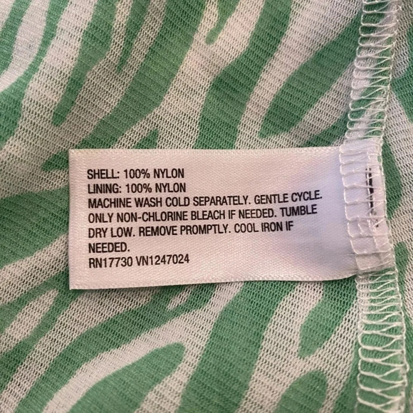 DVF Diane Von Furstenberg For Target Sea Twig Green Mini Dress 2X NWT (476) - Picture 7 of 7